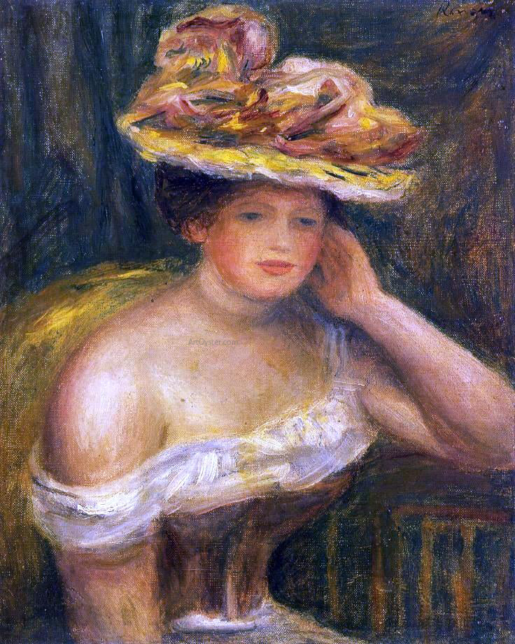 Pierre Auguste Renoir Woman Wearing a Corset - Hand Painted Oil Painting