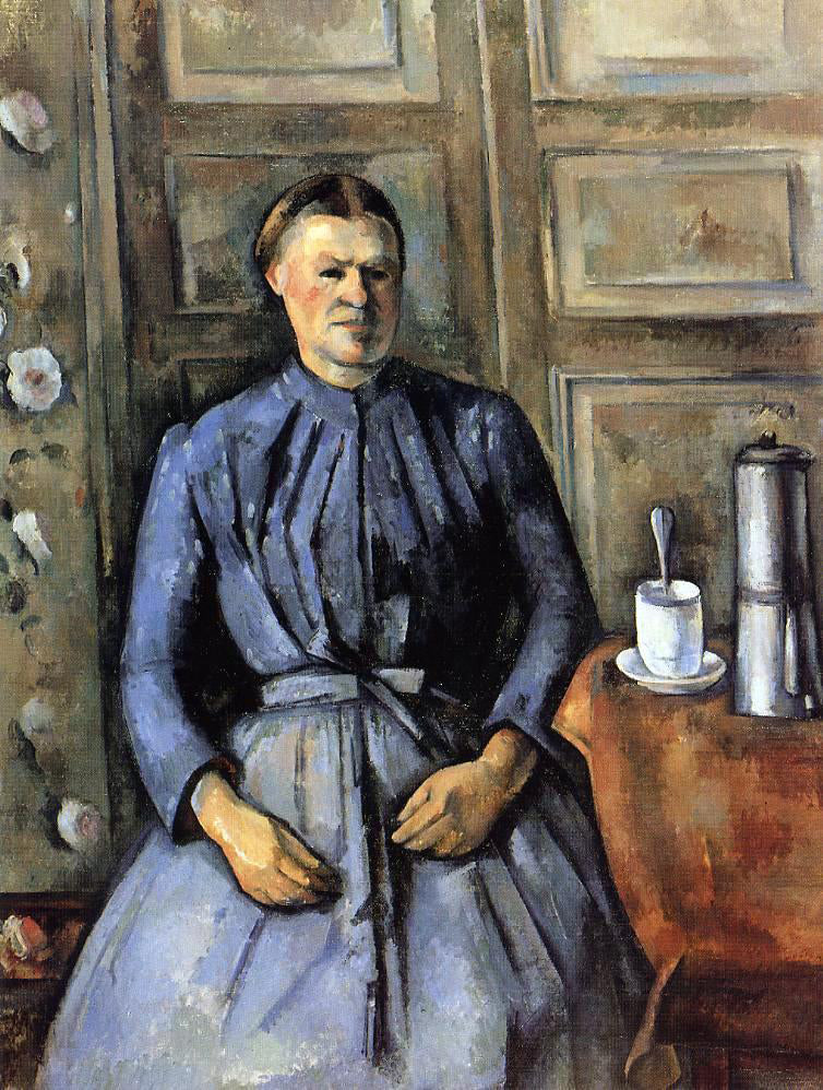 Paul Cezanne Woman with a Coffeepot - Hand Painted Oil Painting