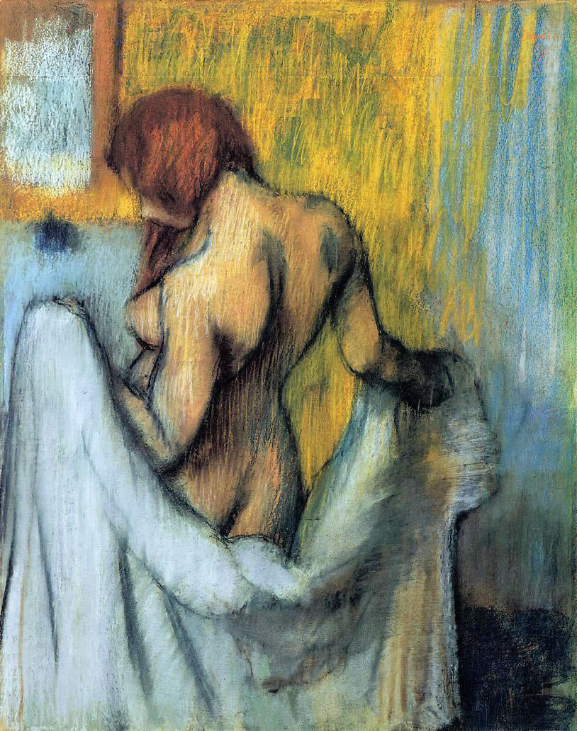 Edgar Degas A Woman with a Towel - Hand Painted Oil Painting