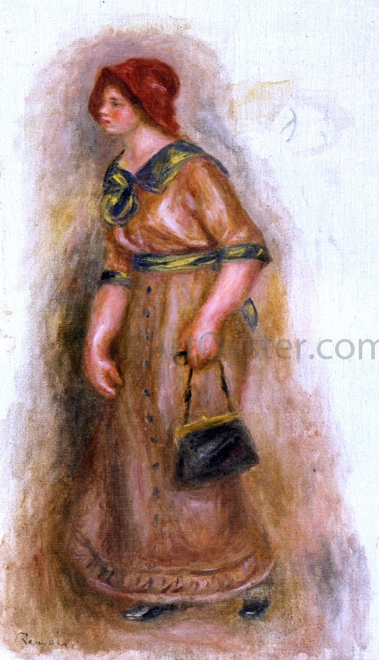 Pierre Auguste Renoir Woman with Bag - Hand Painted Oil Painting