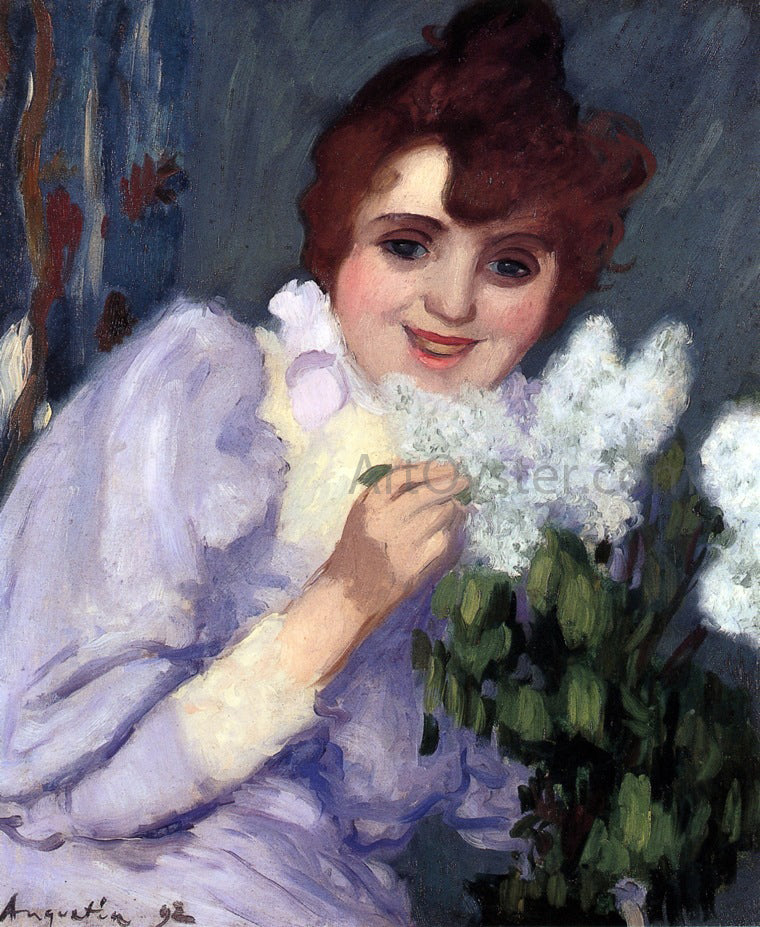 Louis Anquetin Woman with Lilacs - Hand Painted Oil Painting