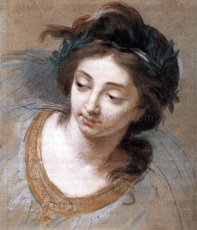Elisabeth Louise Vigee-Le Brun Woman's Head - Hand Painted Oil Painting