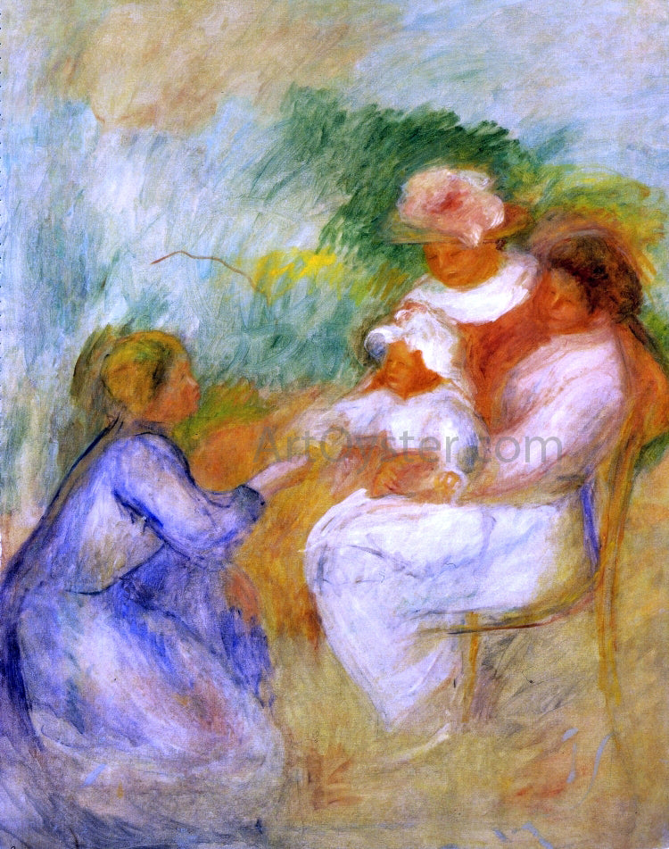 Pierre Auguste Renoir Women and Child - Hand Painted Oil Painting
