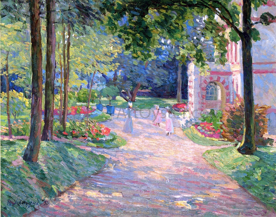 Henri Lebasque Women and Children in the Parc de Dammartin - Hand Painted Oil Painting
