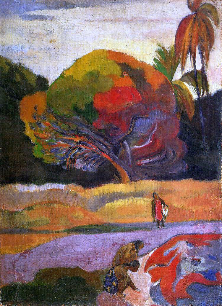 Paul Gauguin Women at the Riverside - Hand Painted Oil Painting