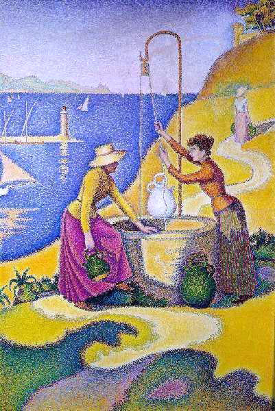 Paul Signac Women at the Well - Hand Painted Oil Painting