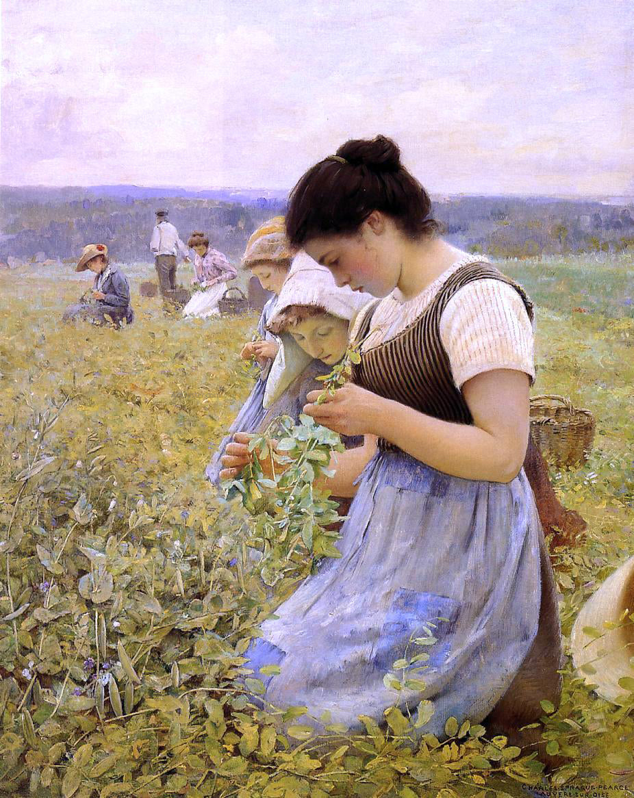Charles Sprague Pearce Women in the Fields - Hand Painted Oil Painting