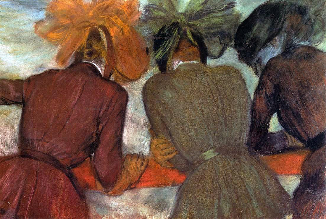 Edgar Degas Women Leaning on a Railing - Hand Painted Oil Painting