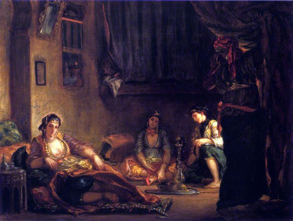 Eugene Delacroix Women of Algiers in Their Apartmente - Hand Painted Oil Painting