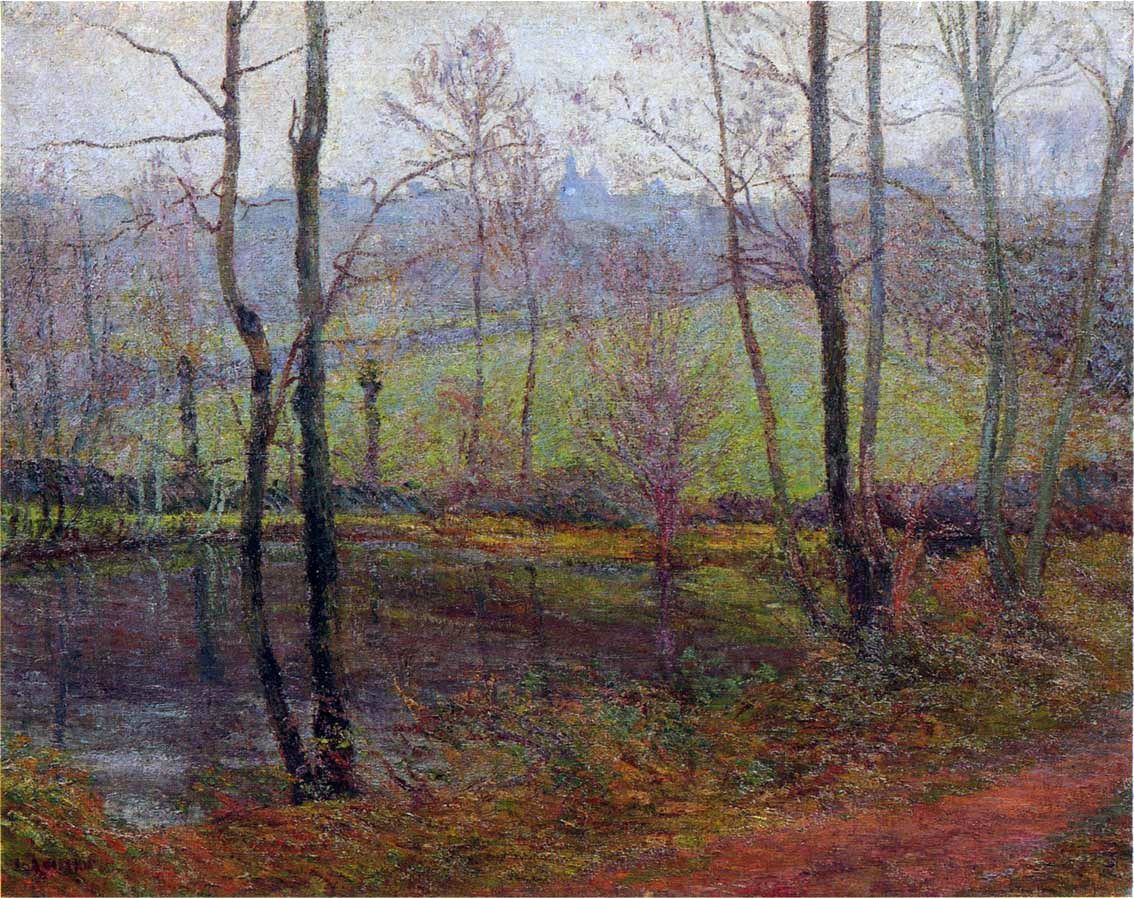 Gustave Loiseau Wooded Landscape - Hand Painted Oil Painting