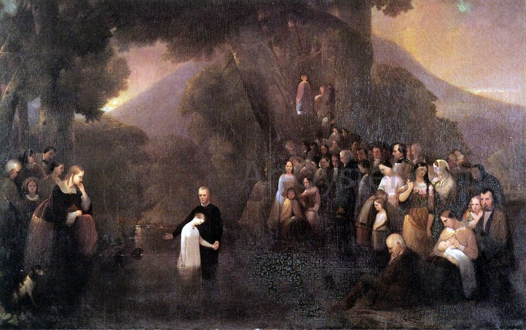 Henry Sanderson Woodland Baptism - Hand Painted Oil Painting