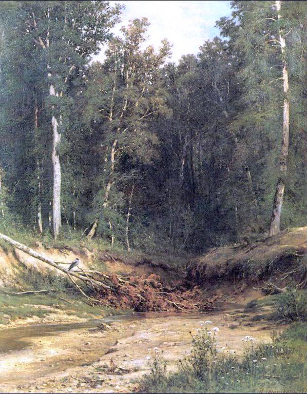 Ivan Ivanovich Shishkin Woodland brook - Hand Painted Oil Painting