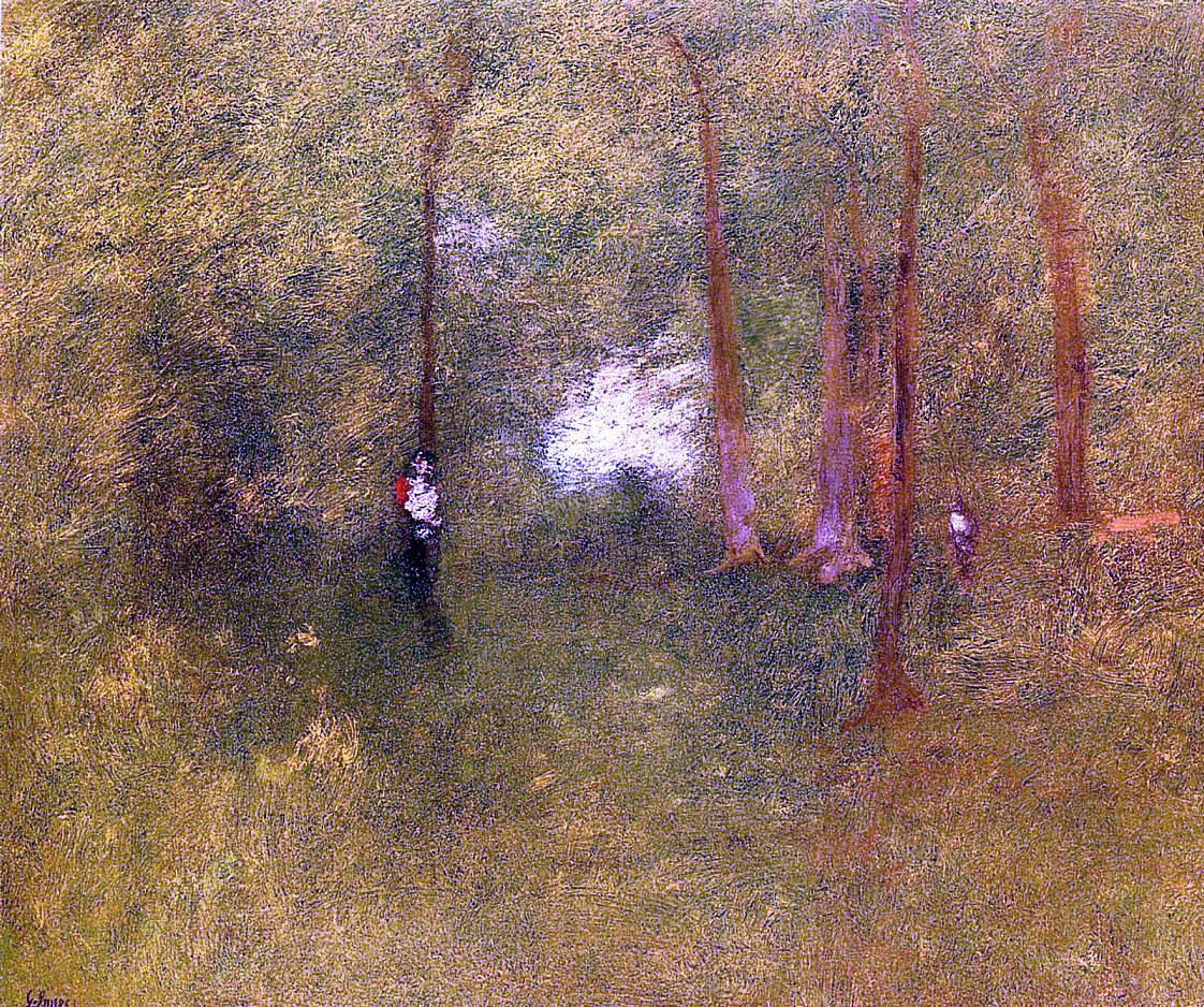 George Inness Woodland Interior - Hand Painted Oil Painting