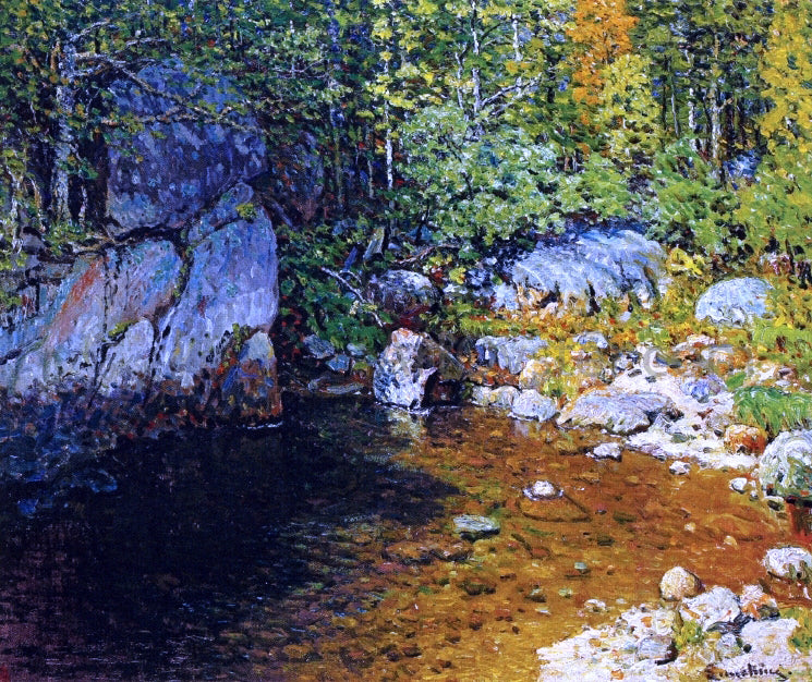  John Joseph Enneking Woodland Pool, Newry, Maine - Hand Painted Oil Painting
