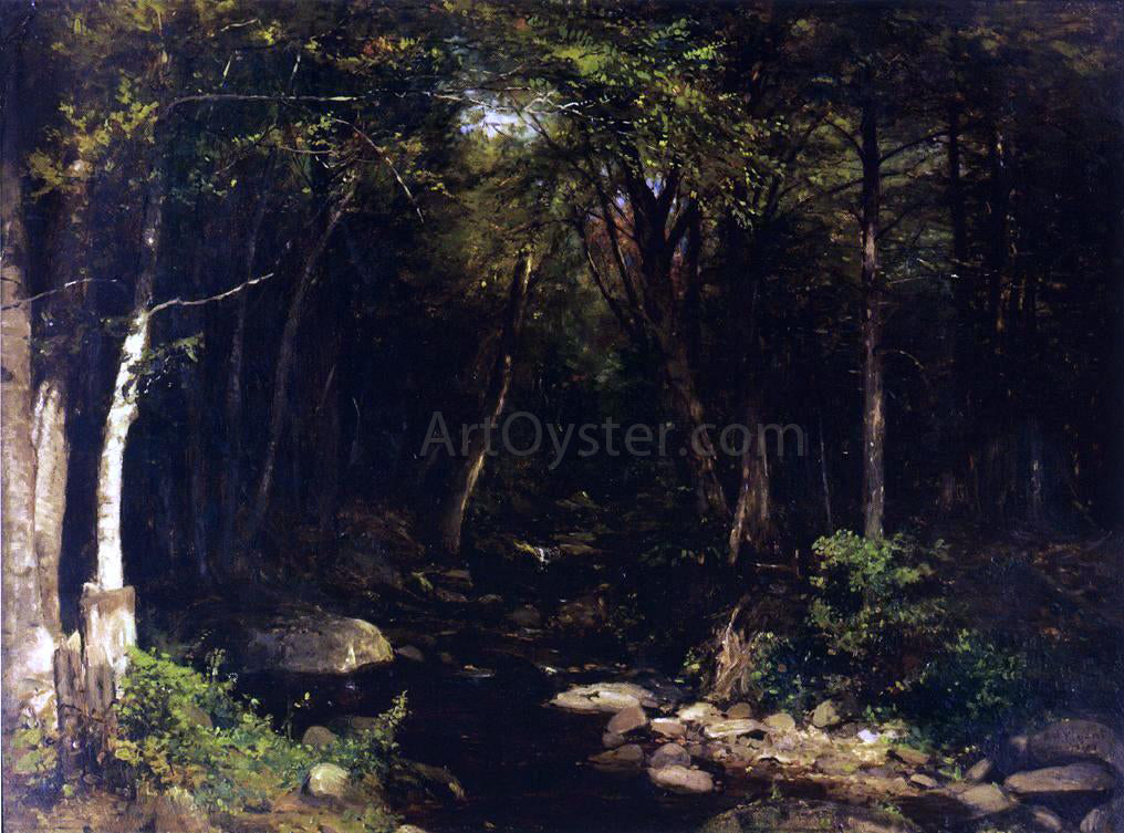 Alexander Helwig Wyant Woodland Stream - Hand Painted Oil Painting