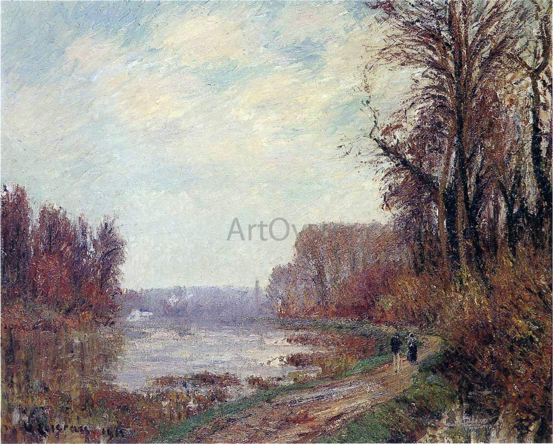 Gustave Loiseau Woods by the Oise River - Hand Painted Oil Painting
