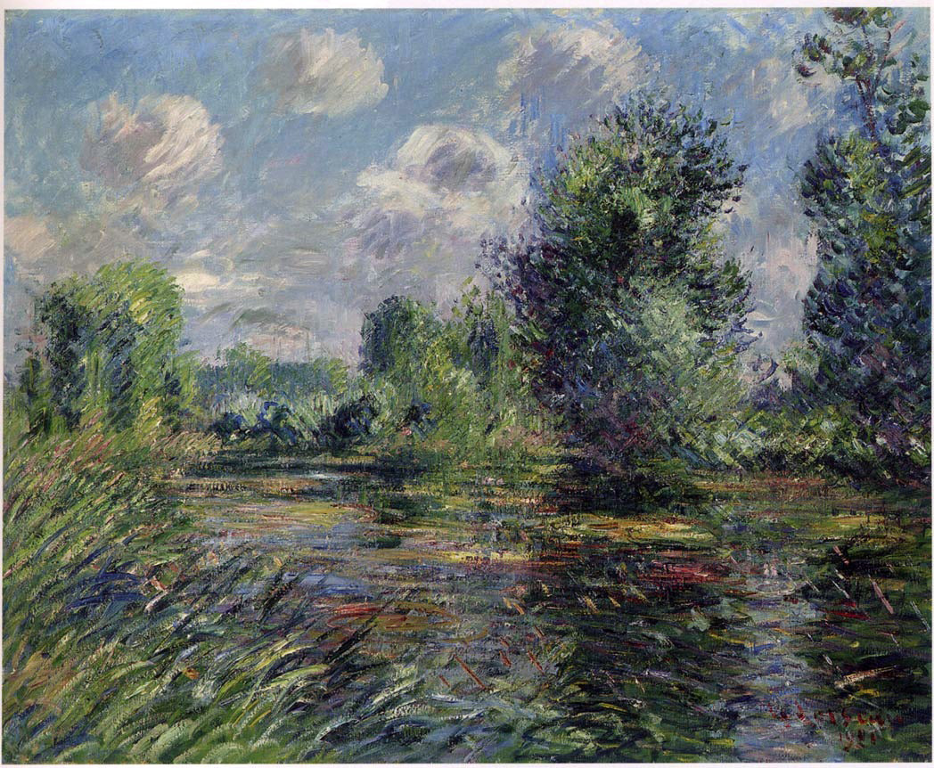 Gustave Loiseau Woods near Eure River - Hand Painted Oil Painting