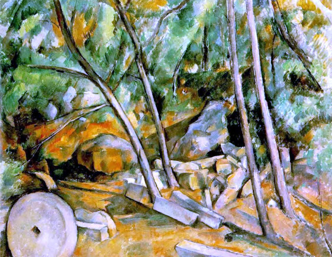 Paul Cezanne Woods with Millstone - Hand Painted Oil Painting