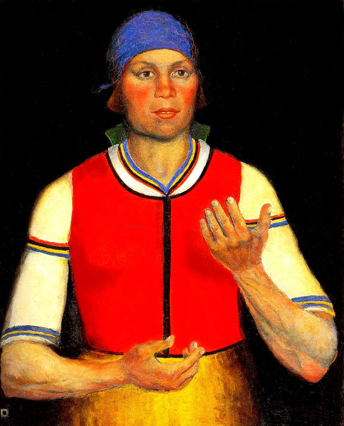 Kazimir Malevich Worker - Hand Painted Oil Painting