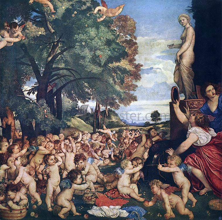 Titian Worship of Venus - Hand Painted Oil Painting