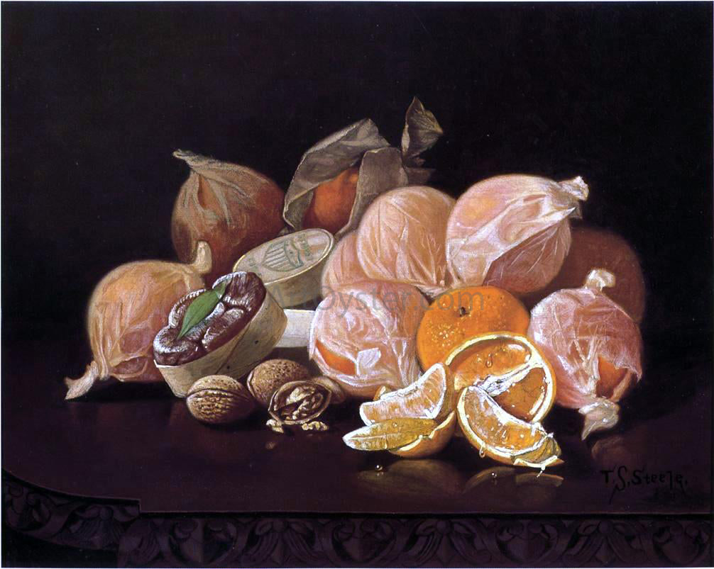 Thomas Sedgwich Steele Wrapped Oranges - Hand Painted Oil Painting