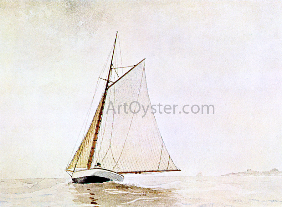 Winslow Homer Yachting, off Cloucester - Hand Painted Oil Painting