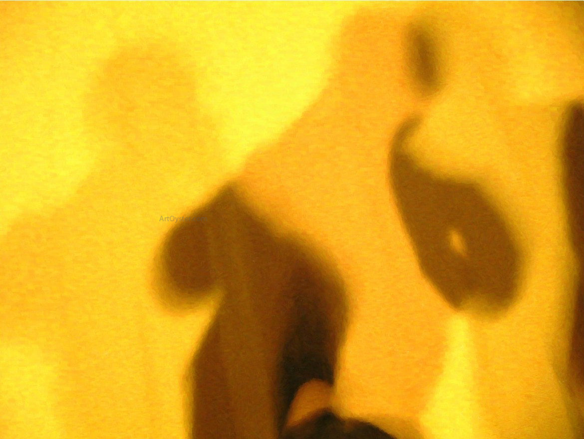 Our Original Collection Yellow Abstract - Hand Painted Oil Painting