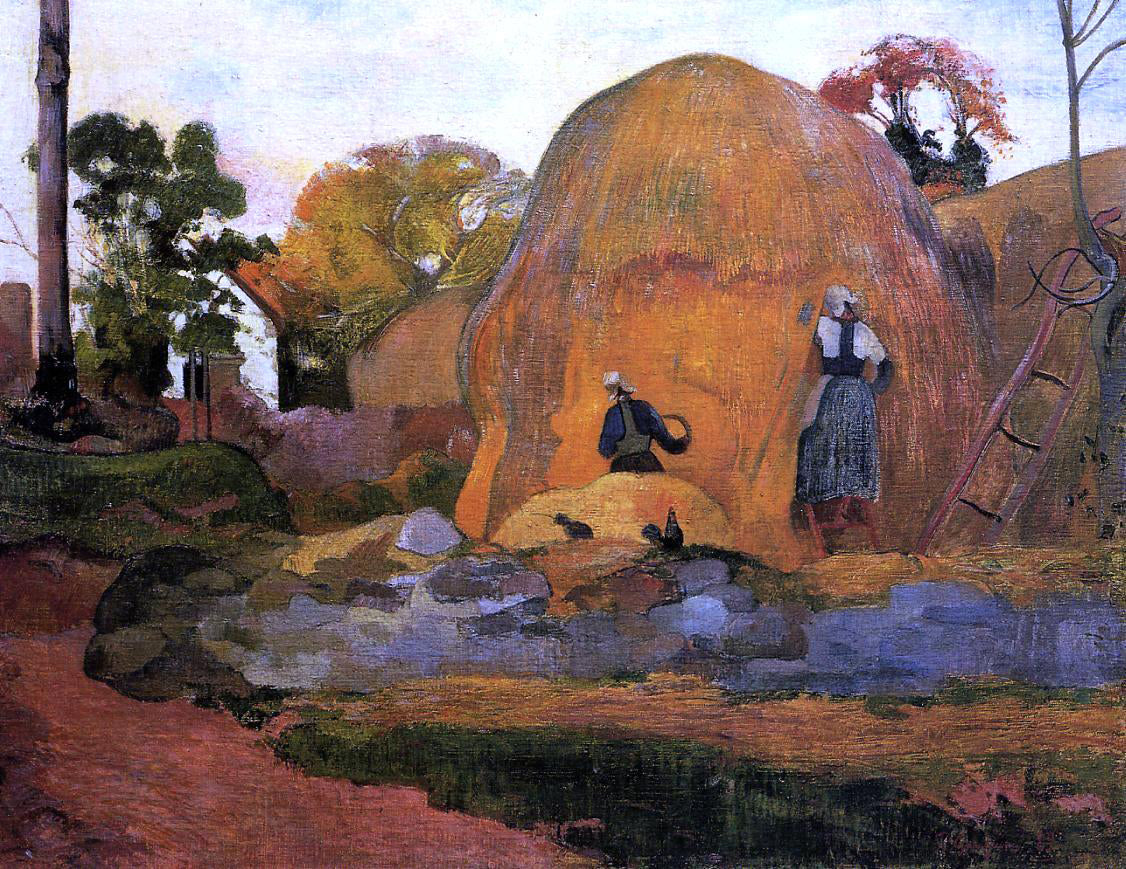 Paul Gauguin Yellow Haystacks (also known as Golden Harvest) - Hand Painted Oil Painting