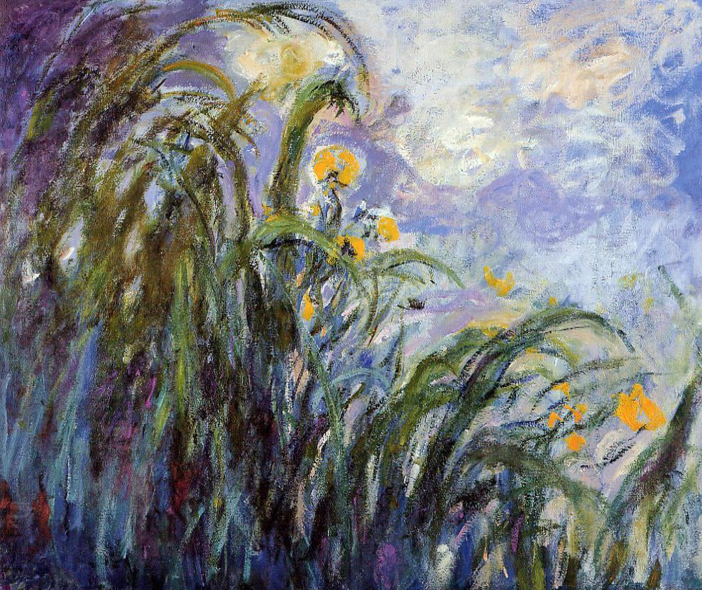 Claude Oscar Monet Yellow Irises - Hand Painted Oil Painting