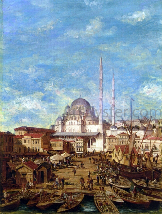 Robert Laurens Mols Yeni Cami, Constantinople - Hand Painted Oil Painting