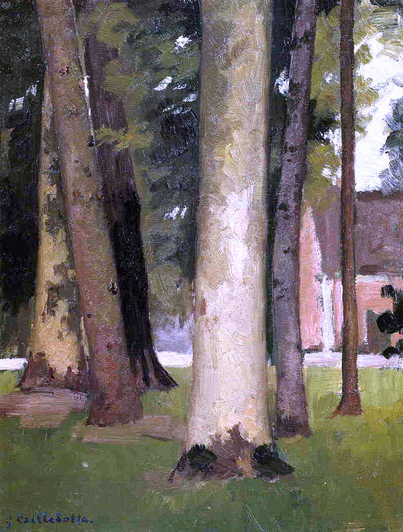 Gustave Caillebotte Yerres, Through the Grove, the Ornamental Farm - Hand Painted Oil Painting