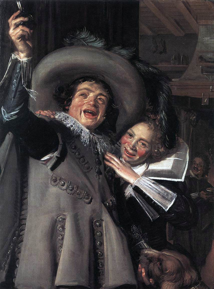 Frans Hals Yonker Ramp and his Sweetheart - Hand Painted Oil Painting