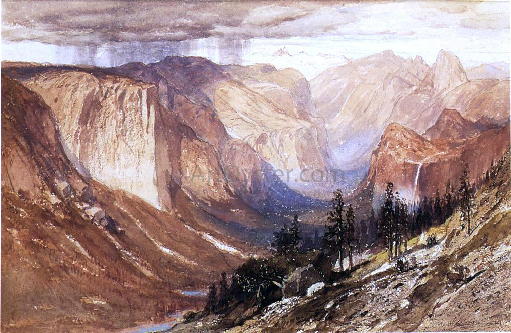 Jr. Samuel Colman Yosemite Valley, California - Hand Painted Oil Painting