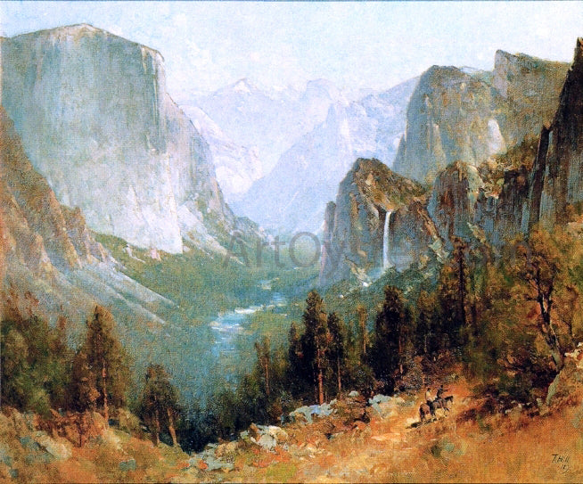 Thomas Hill Yosemite Valley from Inspiration Point - Hand Painted Oil Painting