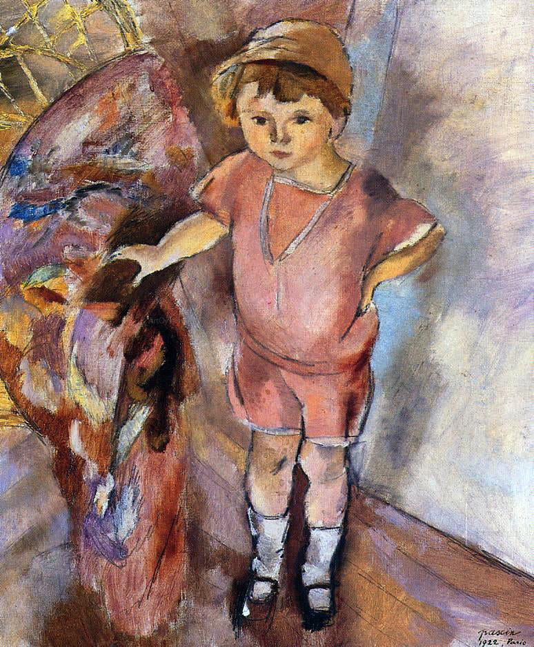 Jules Pascin Young Boy - Hand Painted Oil Painting