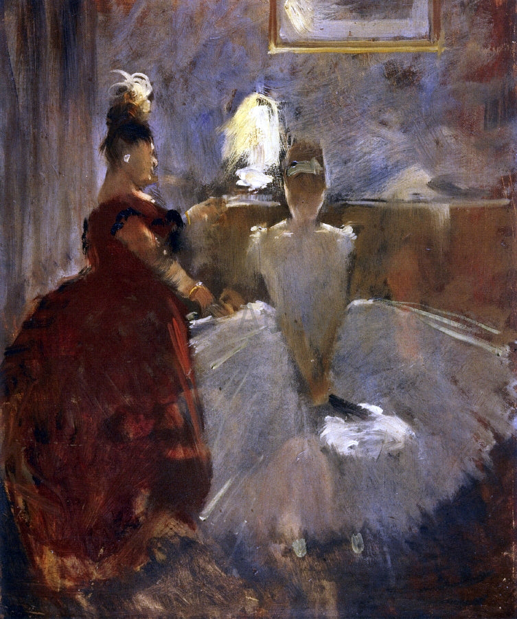 Jean-Louis Forain Young Girl Dressing Herself - Hand Painted Oil Painting