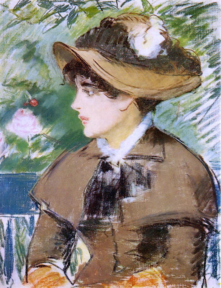 Edouard Manet Young Girl on a Bench - Hand Painted Oil Painting