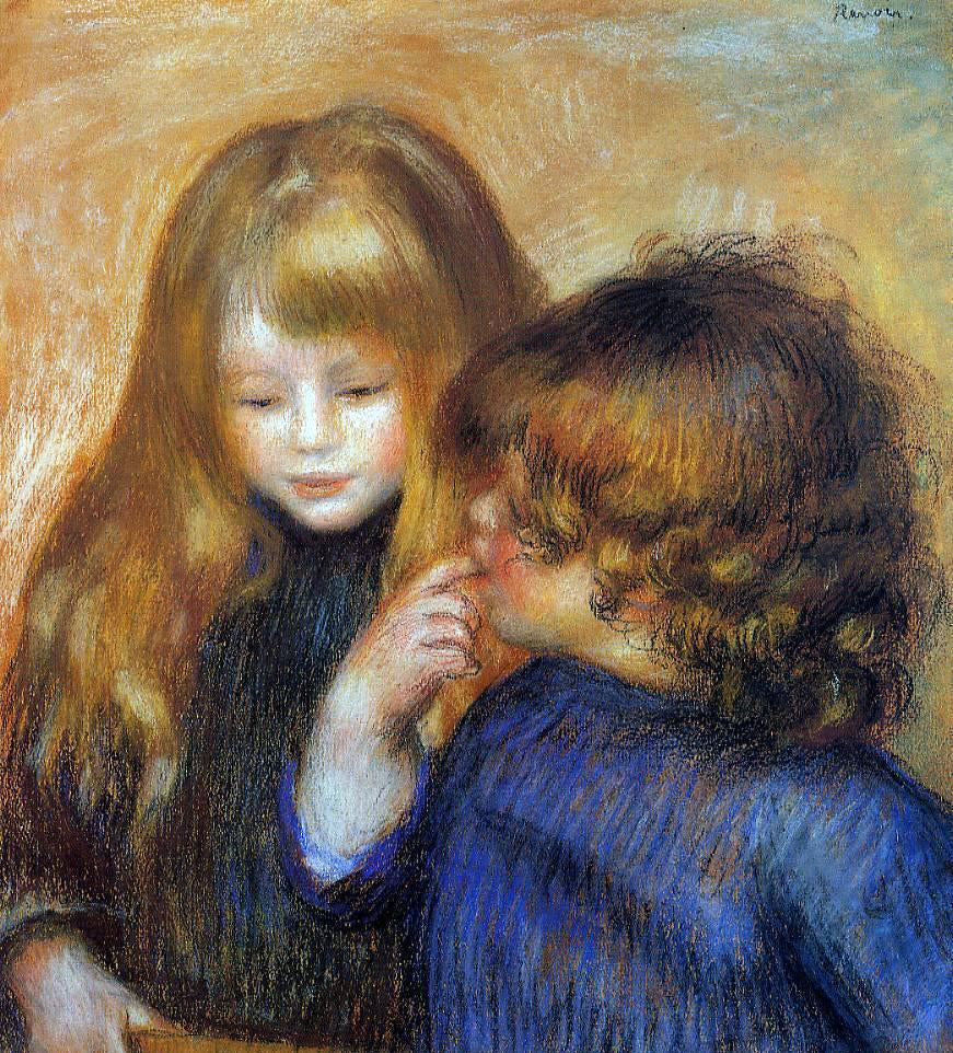 Pierre Auguste Renoir Young Gypsy Girls - Hand Painted Oil Painting