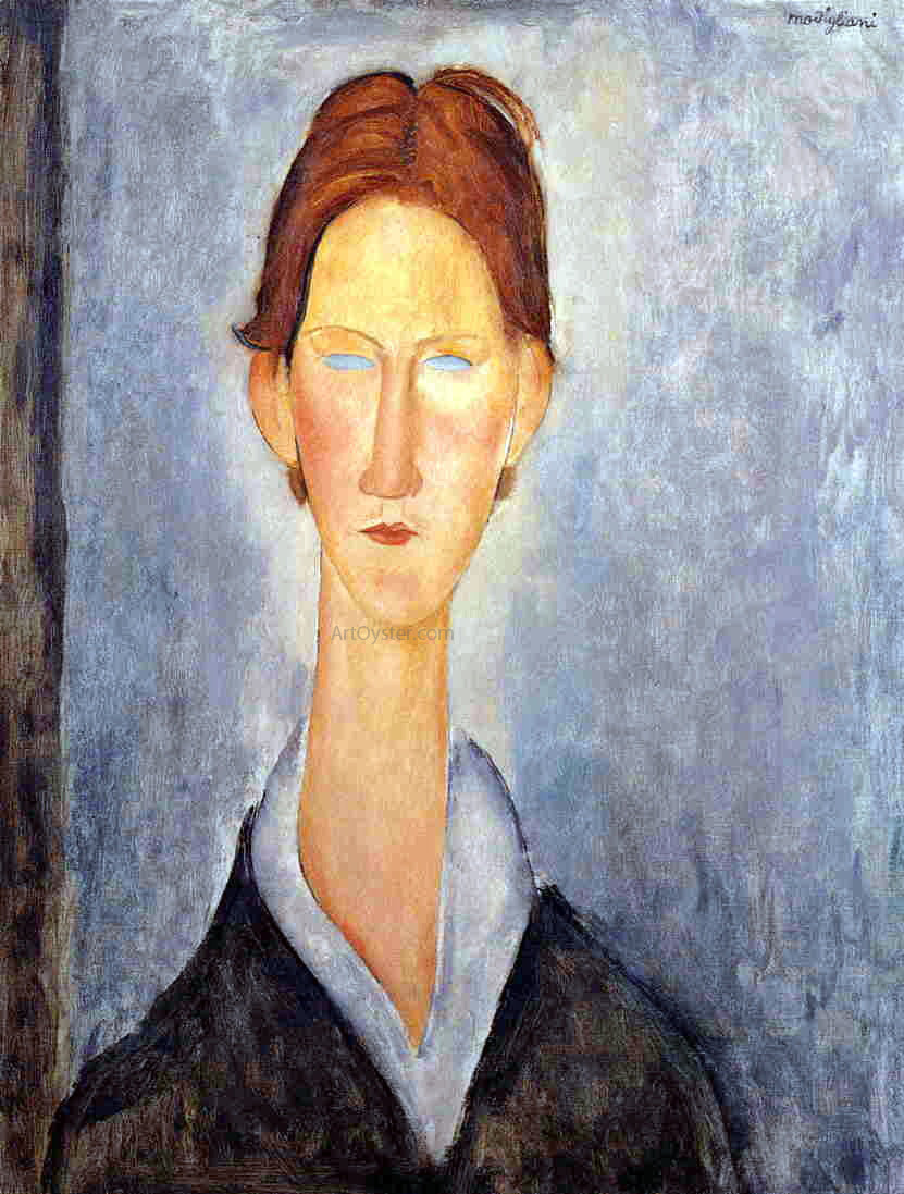  Amedeo Modigliani Young Man (also known as Student) - Hand Painted Oil Painting
