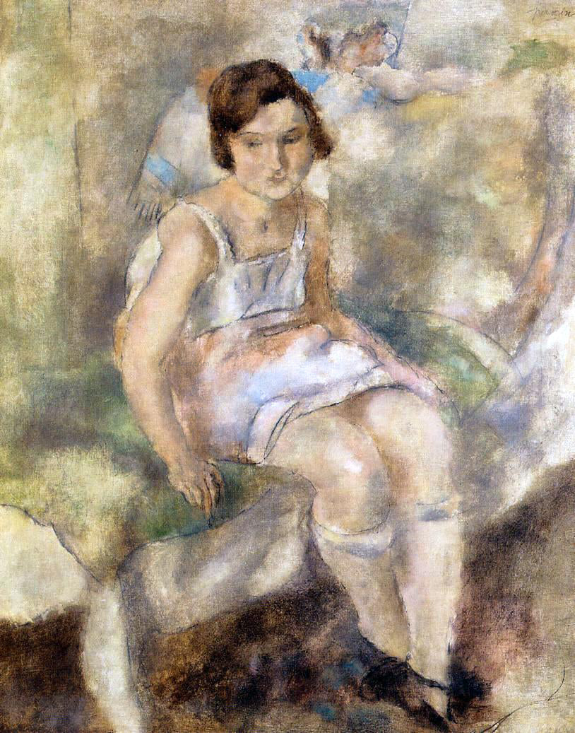 Jules Pascin Young Marcelle - Hand Painted Oil Painting