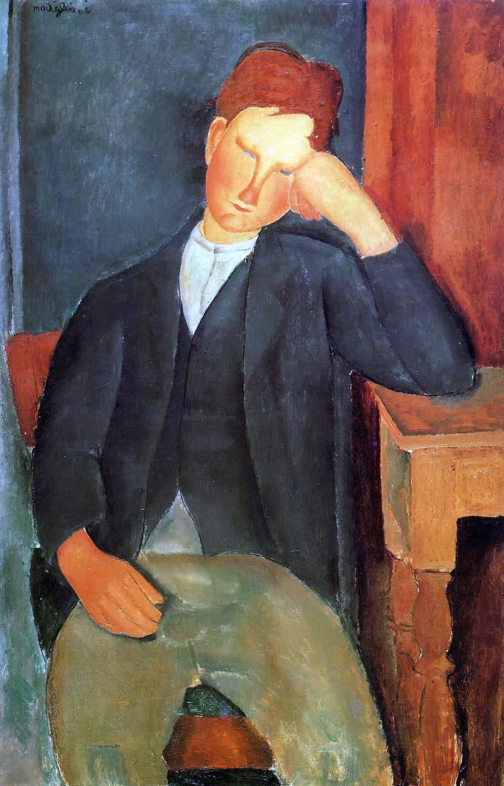  Amedeo Modigliani Young Peasant (also known as The Young Apprentice) - Hand Painted Oil Painting