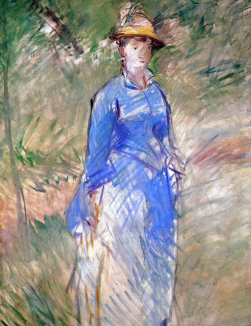 Edouard Manet Young Woman in the Garden - Hand Painted Oil Painting