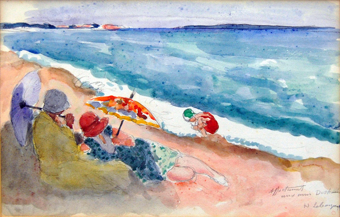 Henri Lebasque Young Women by the Sea - Hand Painted Oil Painting