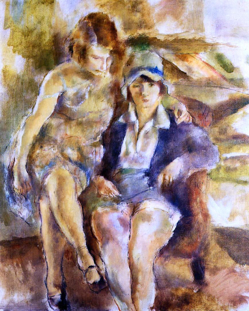 Jules Pascin Zimette and Mirelle - Hand Painted Oil Painting