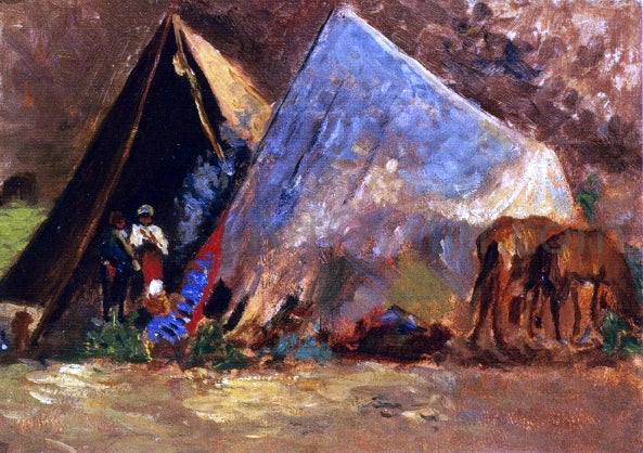 Alfonso Hollaender Zingari Encampment - Hand Painted Oil Painting