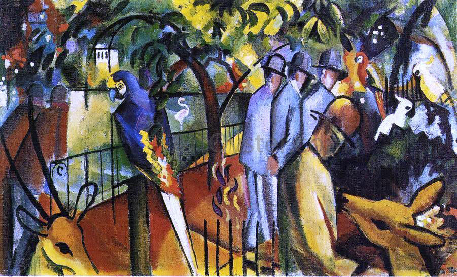 August Macke Zoological Garden I - Hand Painted Oil Painting