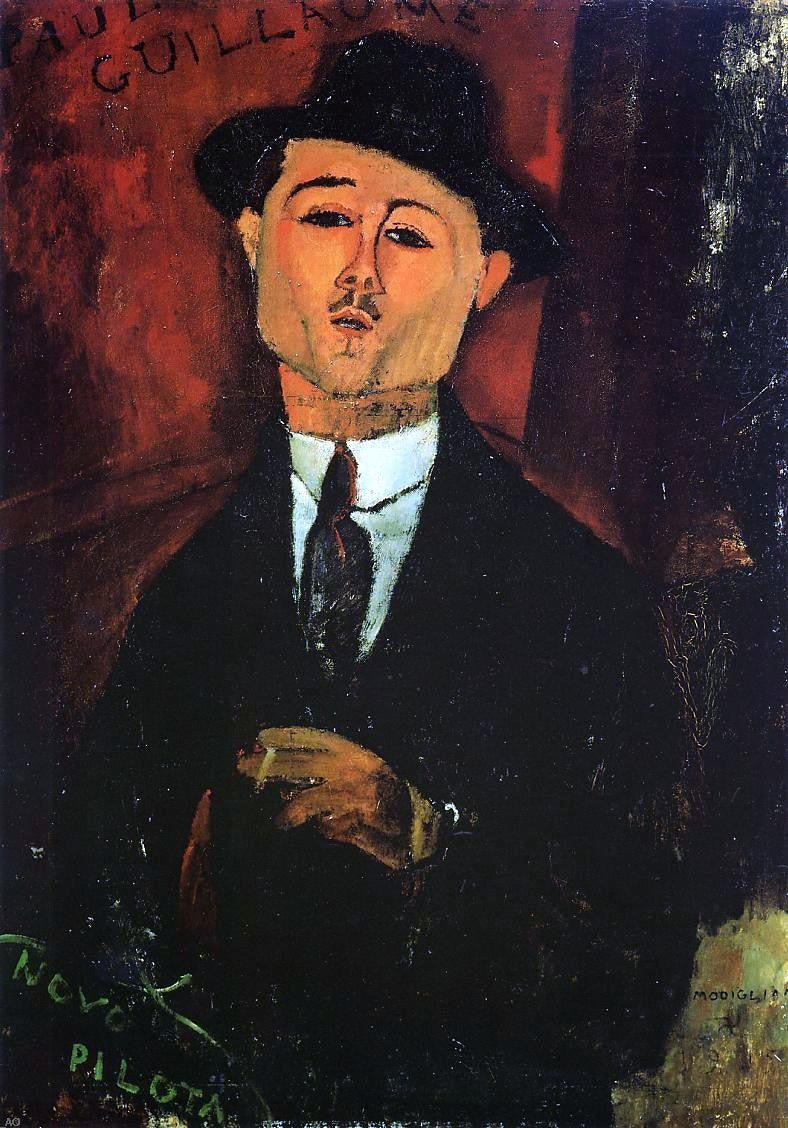  Amedeo Modigliani Portrait of Paul Guillaume - Novo Pilota - Hand Painted Oil Painting