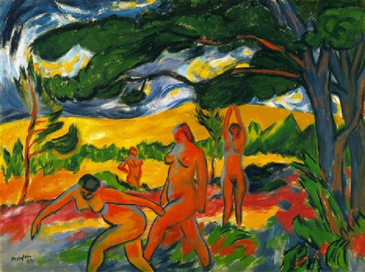 Max Pechstein Under the Trees - Hand Painted Oil Painting