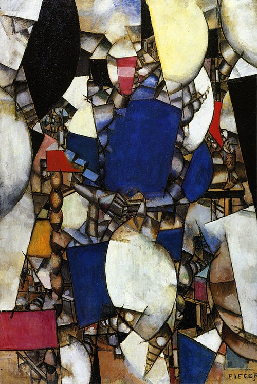 Fernand Leger Woman in Blue - Hand Painted Oil Painting