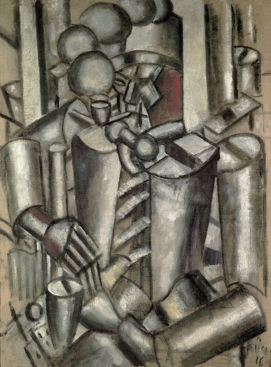 Fernand Leger Soldier with a Pipe - Hand Painted Oil Painting